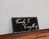 Family is Everything, Canvas Sign, Family Wall Decor, Family Signs, Wood Family Sign, Family Decor, Family Wood Canvas Sign, Gift for Family
