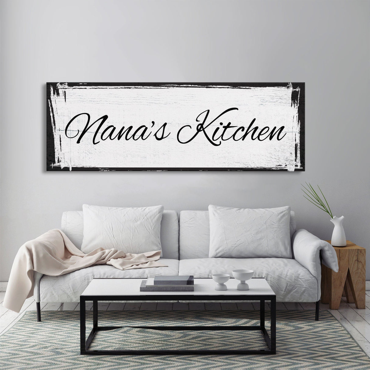 Custom Canvas Sign for Kitchen, Nana's Kitchen Canvas Sign, Personalized Kitchen Signs, Nana Mothers Day Gift, Custom Kitchen Sign Wall Deco