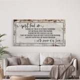 Song wall decor, Hillsong, spirit lead me canvas print, inspirational wall decor, worship song sign, worship song decor, Christian decor