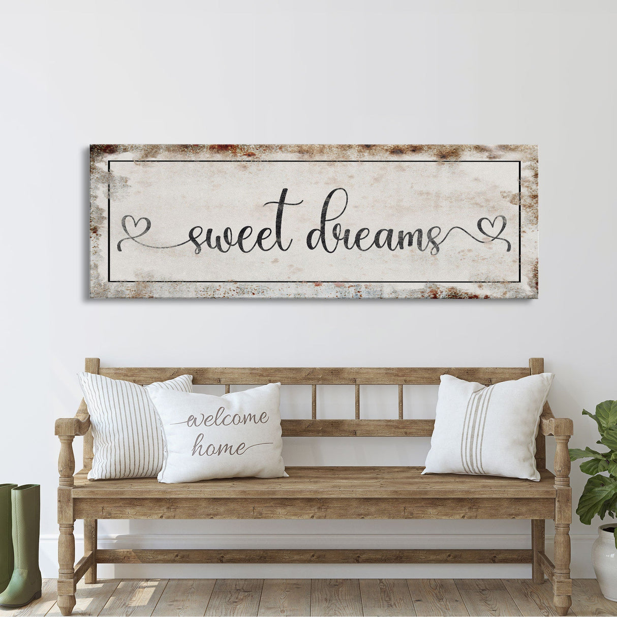 Sweet Dreams Canvas Sign, Master Bedroom Sign, Bedroom Wall Decor, Sign For Bedroom, distressed Canvas Sign, Sign Above Bed, Bedroom Art