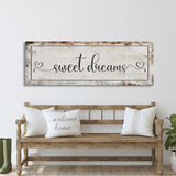 Sweet Dreams Canvas Sign, Master Bedroom Sign, Bedroom Wall Decor, Sign For Bedroom, distressed Canvas Sign, Sign Above Bed, Bedroom Art
