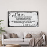 Song wall decor, Hillsong, spirit lead me canvas print, inspirational wall decor, worship song sign, worship song decor, Christian decor