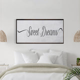 Sweet Dreams Sign, Large Bedroom Wall Decor over the Bed, Farmhouse Decor, Wall Art Decor, Canvas Print, Bedroom Wall Decor