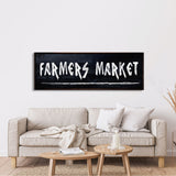 Farmer's Market Printed Canvas Sign Sign Distressed Wall Art Farmer's Market Cute Kitchen Sign Kitchen Wall Art