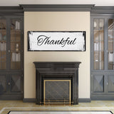 Thankful Canvas Sign, Thankful Sign on Wood, Thanksgiving Signs, Fall Signs, Thankful Wood Signs, Thanksgiving Decor, Framed Wood Signs