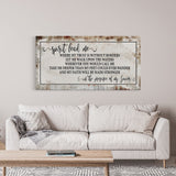 Song wall decor, Hillsong, spirit lead me canvas print, inspirational wall decor, worship song sign, worship song decor, Christian decor