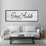 Stay awhile sign, Stay Awhile Canvas Print, Living Room Signs, Living room wall decor, Entryway Wood sign, wooden signs, Mothers Day gifts