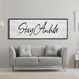 Stay awhile sign, Stay Awhile Canvas Print, Living Room Signs, Living room wall decor, Entryway Wood sign, wooden signs, Mothers Day gifts