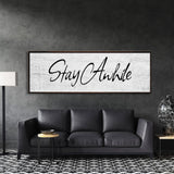 Stay awhile sign, Stay Awhile Canvas Print, Living Room Signs, Living room wall decor, Entryway Wood sign, wooden signs, Mothers Day gifts