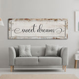 Sweet Dreams, Master bedroom sign for over bed, master bedroom wall decor, wall art for bedroom wall, sweet dreams canvas print, guest room