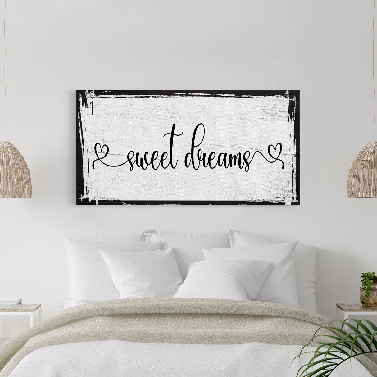 Master Bedroom Sign, Sweet Dreams Canvas Sign, Bedroom Wall Decor, Sign For Bedroom, distressed Canvas Sign, Sign Above Bed, Bedroom Art