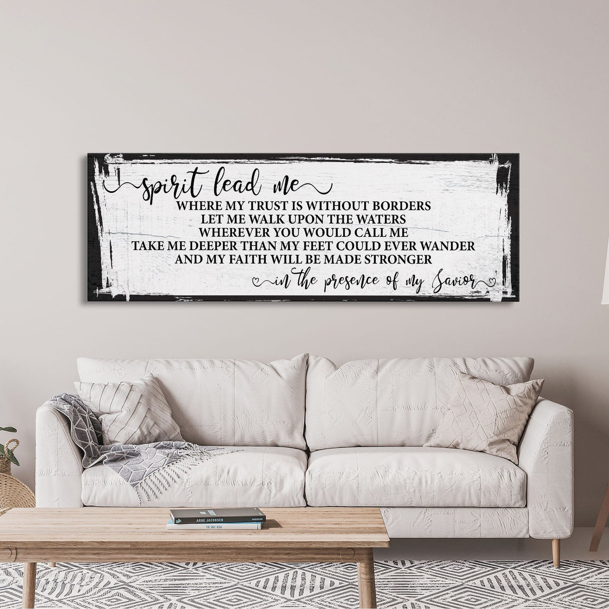 Song wall decor, Hillsong, spirit lead me canvas print, inspirational wall decor, worship song sign, worship song decor, Christian decor