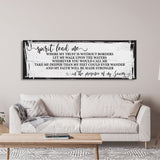Song wall decor, Hillsong, spirit lead me canvas print, inspirational wall decor, worship song sign, worship song decor, Christian decor