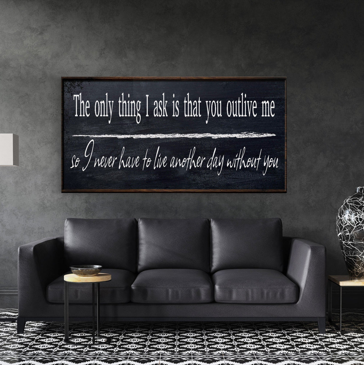 The only thing I ask, canvas sign, bedroom decor, yellowstone wall art, wedding vow, above bed, quotes, beth and rip wood and canvas sign