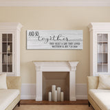 master bedroom sign, and so together they built a life they loved, master bedroom decor - wall decor - bedroom wall art - canvas print