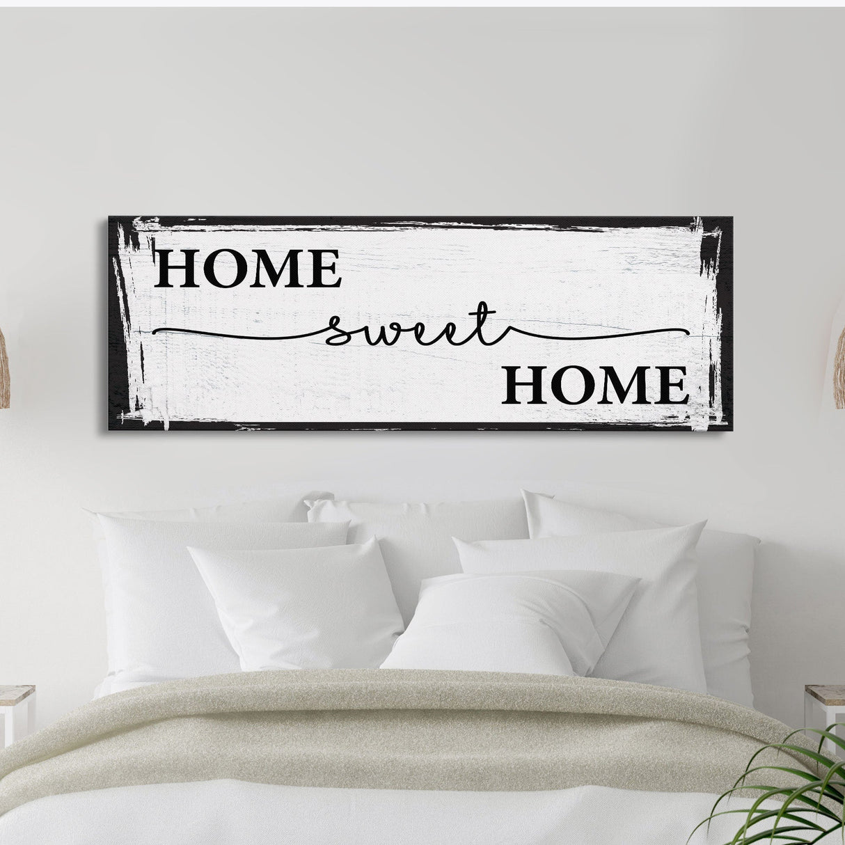 Home Sweet Home Sign, Canvas Print, Above Sofa, Above Couch, Above Sofa Decor, Family Room Decor Sign, Gift for Mom, Mother's Day