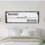 Home Sweet Home Sign, Canvas Print, Above Sofa, Above Couch, Above Sofa Decor, Family Room Decor Sign, Gift for Mom, Mother's Day