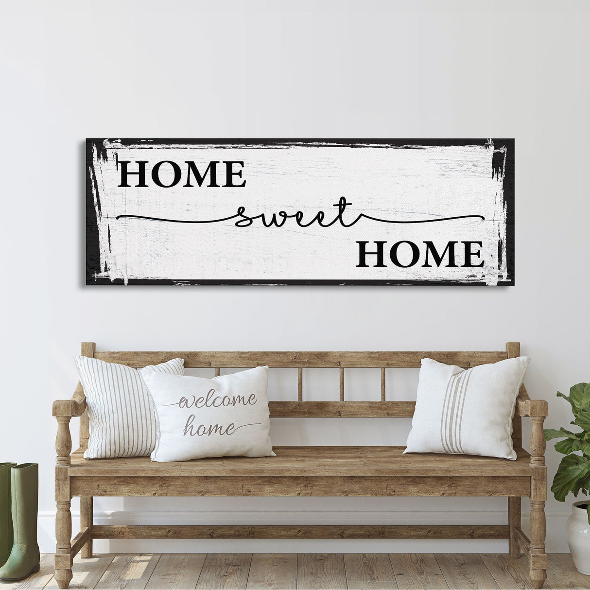 Home Sweet Home Sign, Canvas Print, Above Sofa, Above Couch, Above Sofa Decor, Family Room Decor Sign, Gift for Mom, Mother's Day