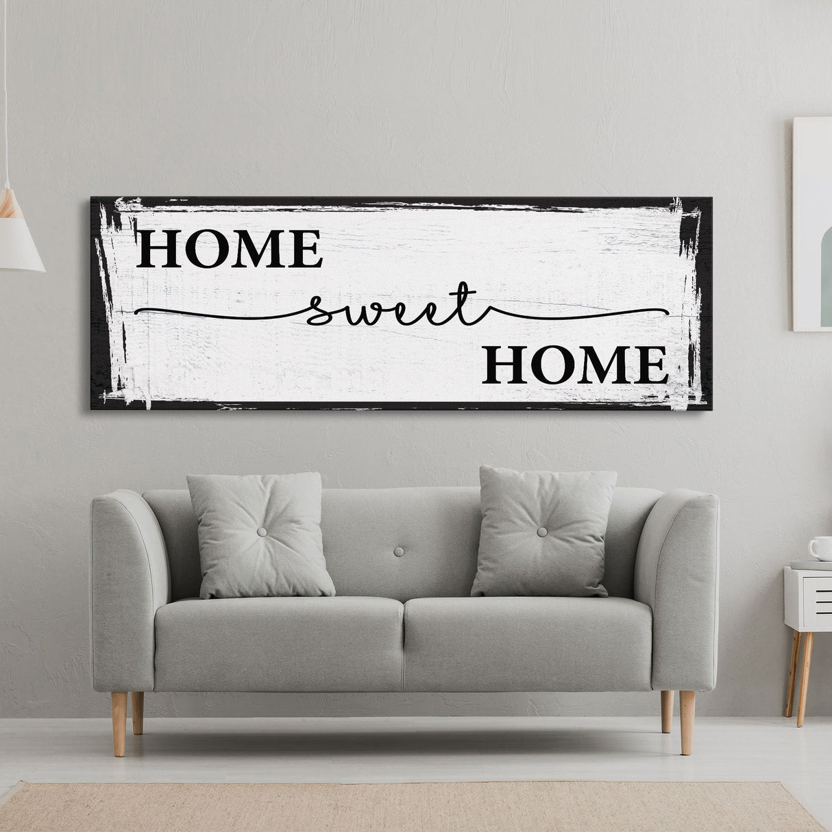 Home Sweet Home Sign, Canvas Print, Above Sofa, Above Couch, Above Sofa Decor, Family Room Decor Sign, Gift for Mom, Mother's Day