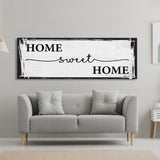 Home Sweet Home Sign, Canvas Print, Above Sofa, Above Couch, Above Sofa Decor, Family Room Decor Sign, Gift for Mom, Mother's Day