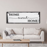 Home Sweet Home Sign, Canvas Print, Above Sofa, Above Couch, Above Sofa Decor, Family Room Decor Sign, Gift for Mom, Mother's Day