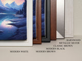 Mountains Wall Art, Trees Wall Art, Water Reflection, River Wall Art, Canvas Print, Wall Art, Vertical Art, Travel Print, Entryway Prints