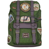 Disney Fort Wilderness Campground Mickey Patches Canvas Loungefly Backpack