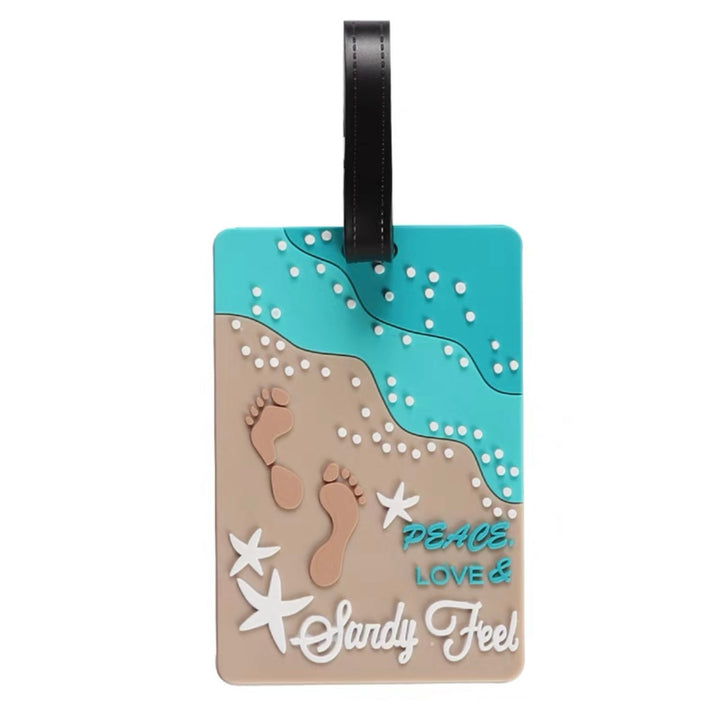 Peace,Love, & Sandy Feel Luggage Tag