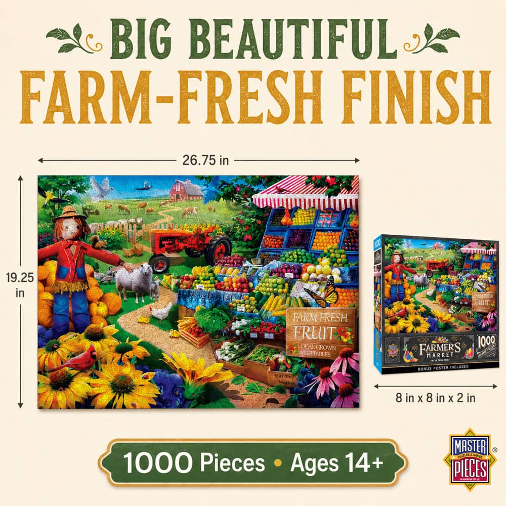 Farmer's Market - Fresh Farm Fruit 1000 Piece Jigsaw Puzzle