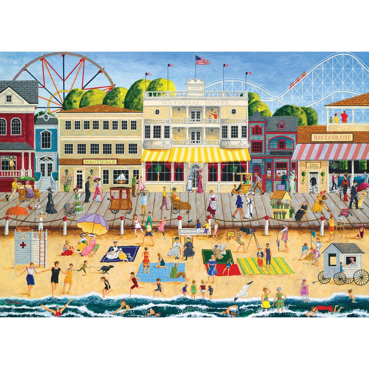 Hometown Gallery - On the Boardwalk 1000 Piece Jigsaw Puzzle