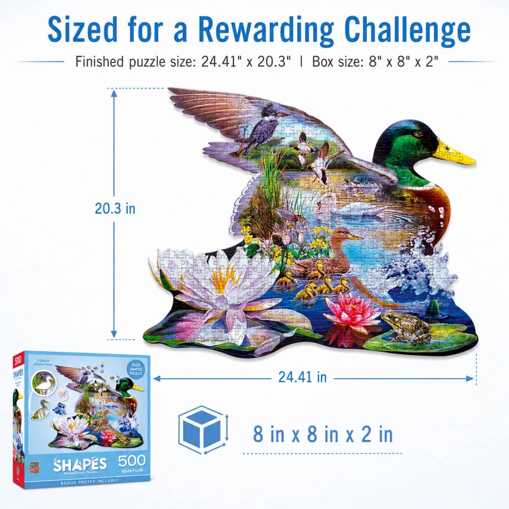 Shapes - Woodland Ducks 500 Piece Jigsaw Puzzle