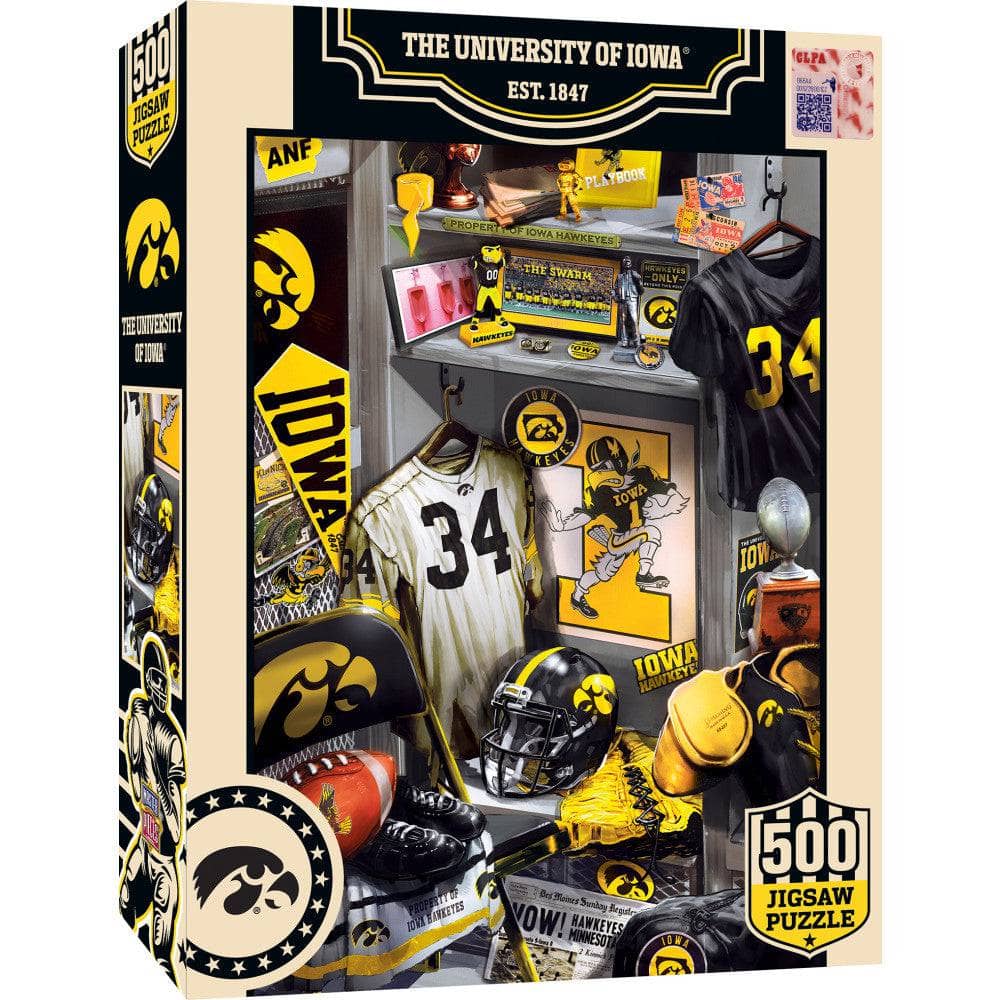 Iowa Hawkeyes - Locker Room 500 Piece Jigsaw Puzzle