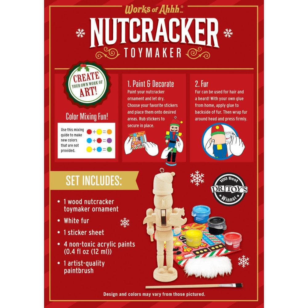 Nutcracker Toymaker Ornament Wood Paint Kit