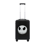 Jack Skellington Face 22.5" Black Carry-On Suitcase Luggage