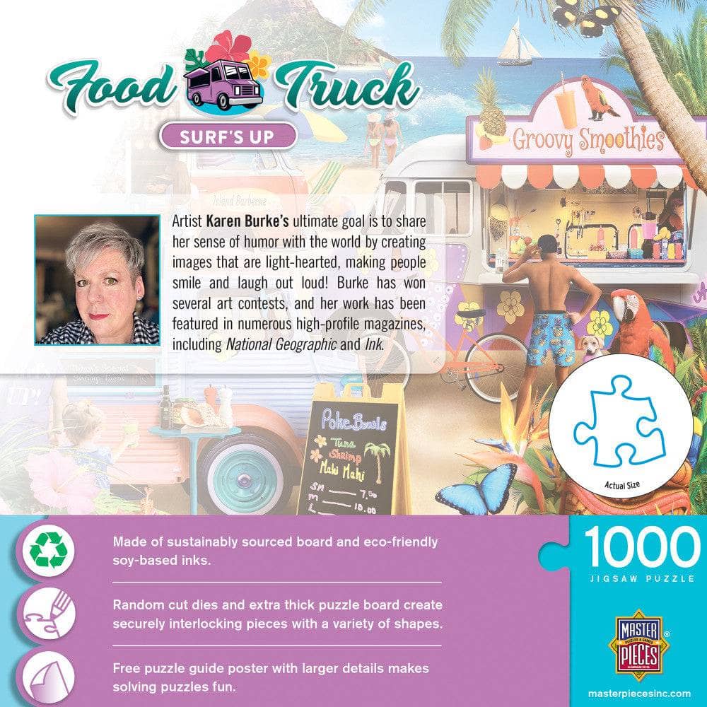 Food Truck Roundup - Surf's Up 1000 Piece Jigsaw Puzzle