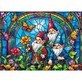 Stained Glass - Gnomish Delight 1000 Piece Jigsaw Puzzle