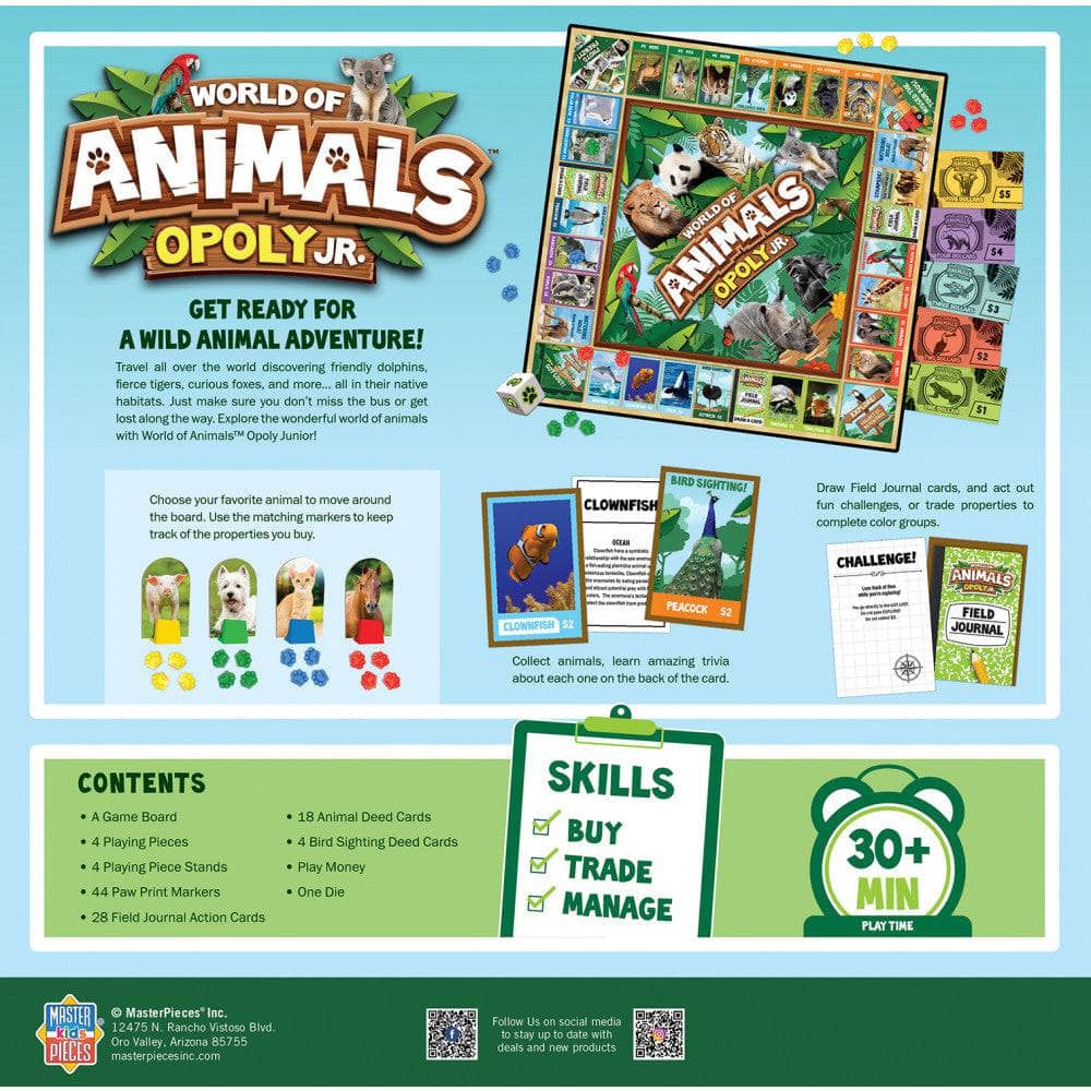 World of Animals Opoly Junior
