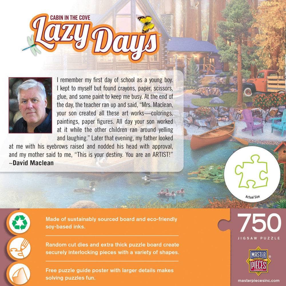 Lazy Days - Cabin in the Cove 750 Piece Jigsaw Puzzle