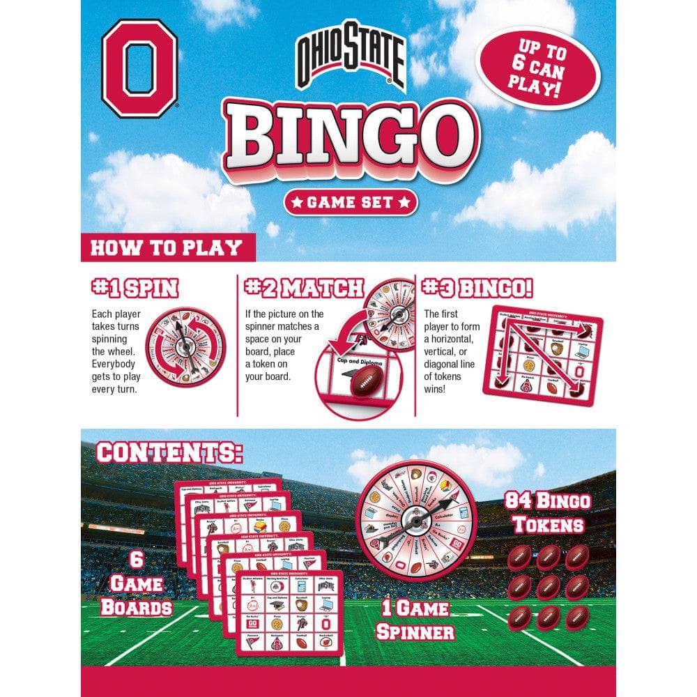 Ohio State Buckeyes NCAA Bingo Game