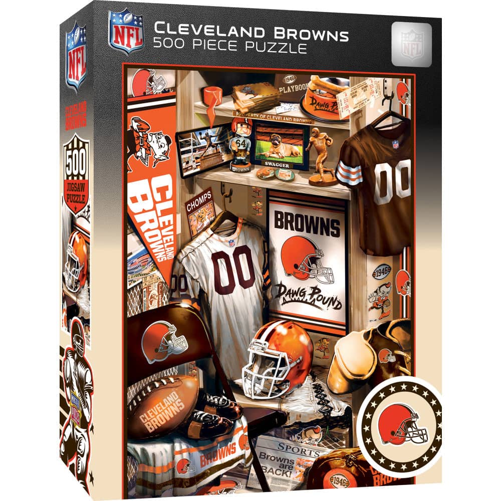 Cleveland Browns - Locker Room 500 Piece Jigsaw Puzzle