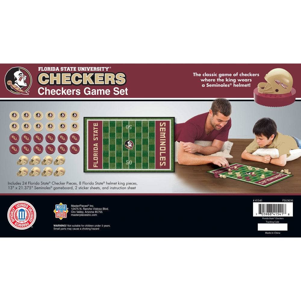 Florida State Seminoles Checkers Board Game