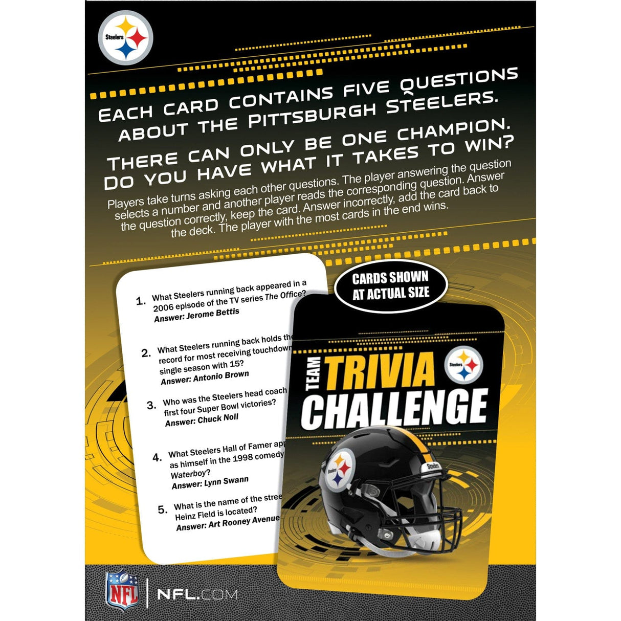 Pittsburgh Steelers Trivia Challenge