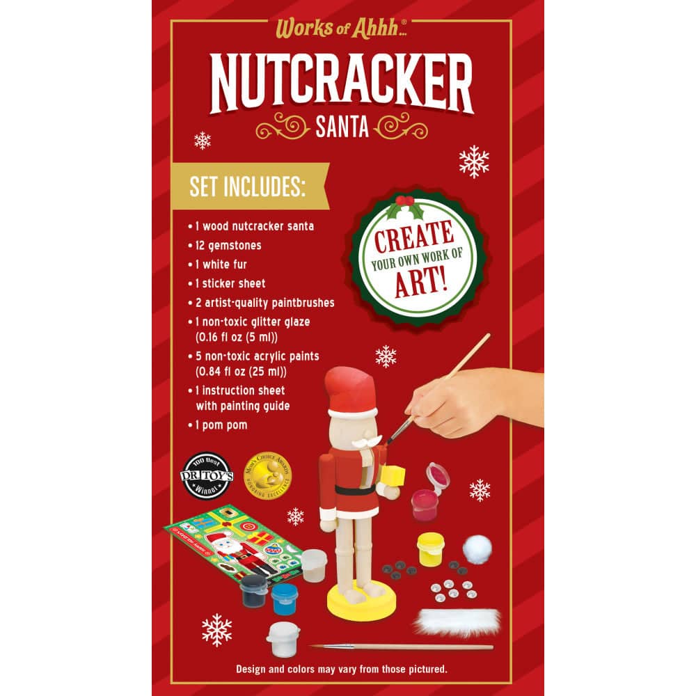 Nutcracker Santa Wood Paint Set