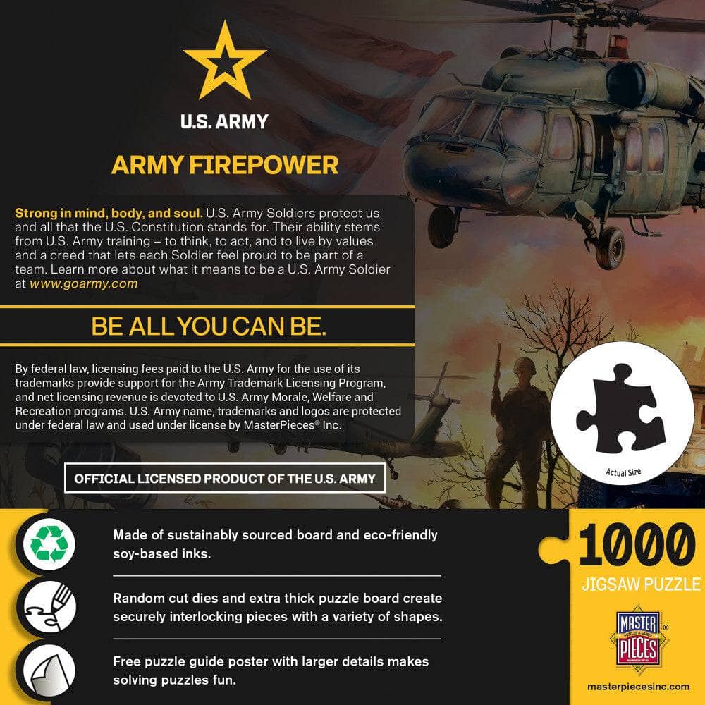 U.S. Army - Army Firepower 1000 Piece Jigsaw Puzzle