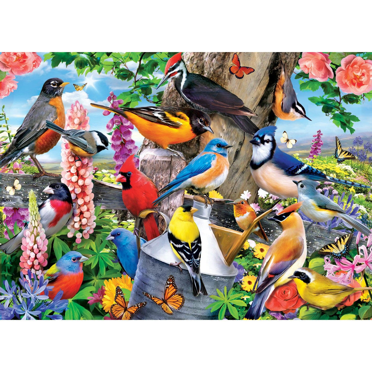 Audubon - Spring Gathering 1000 Piece Jigsaw Puzzle