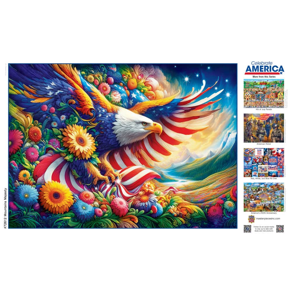 Celebrate America - Mountains Majesty 1000 Piece Jigsaw Puzzle