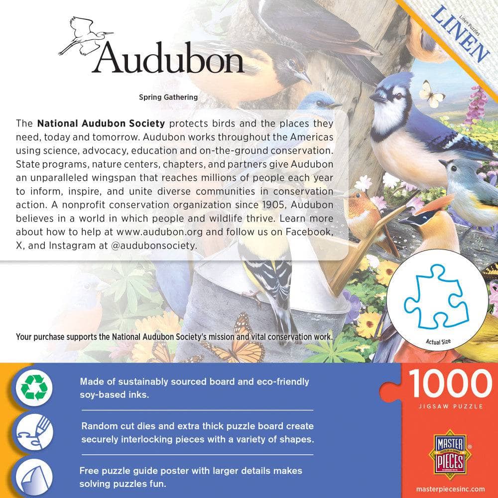 Audubon - Spring Gathering 1000 Piece Jigsaw Puzzle