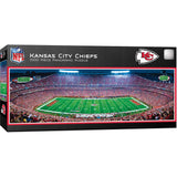 Kansas City Chiefs - 1000 Piece Panoramic Jigsaw Puzzle - Center View
