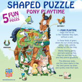 Pony Playtime - 100 Piece Shaped Jigsaw Puzzle