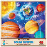 Wood Fun Facts - Solar System 48 Piece Wood Jigsaw Puzzle